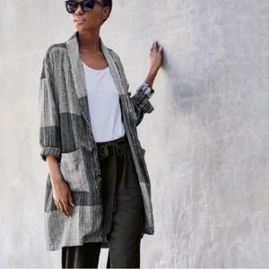 NWOT Eileen Fisher Hazy Block Cardigan Duster S/M
